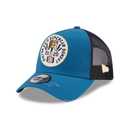 Picture of RACE PATCH TRUCKER   Petrol blue