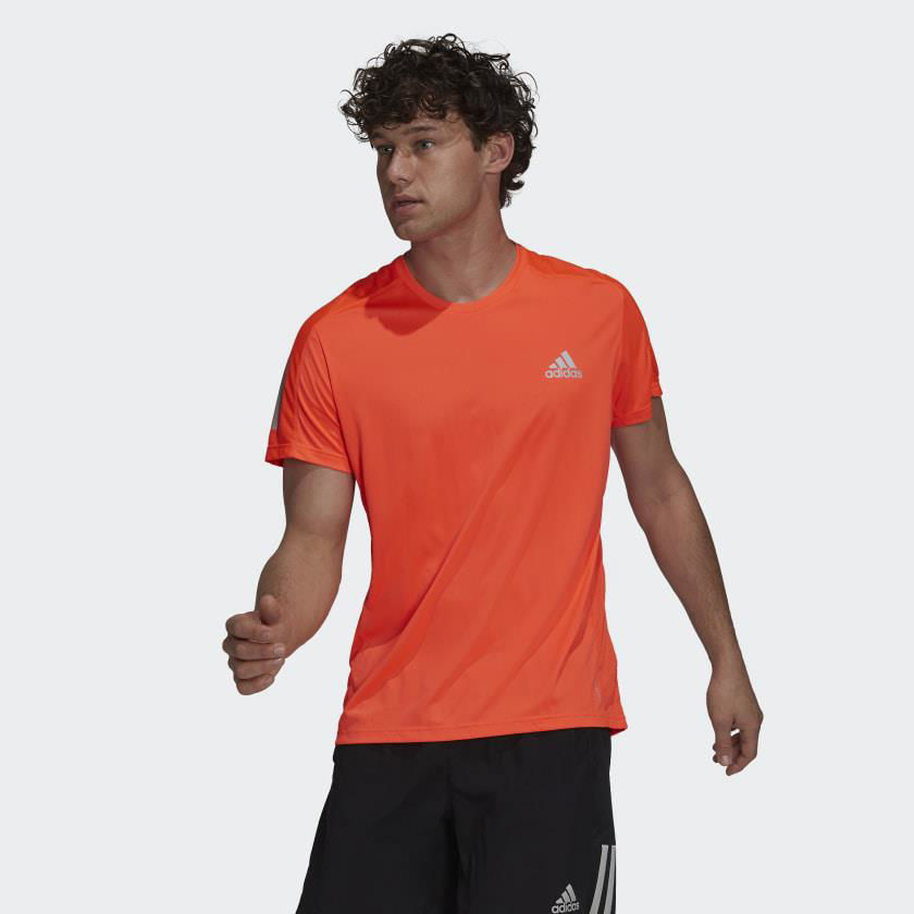 Picture of OWN THE RUN TEE  M Coral