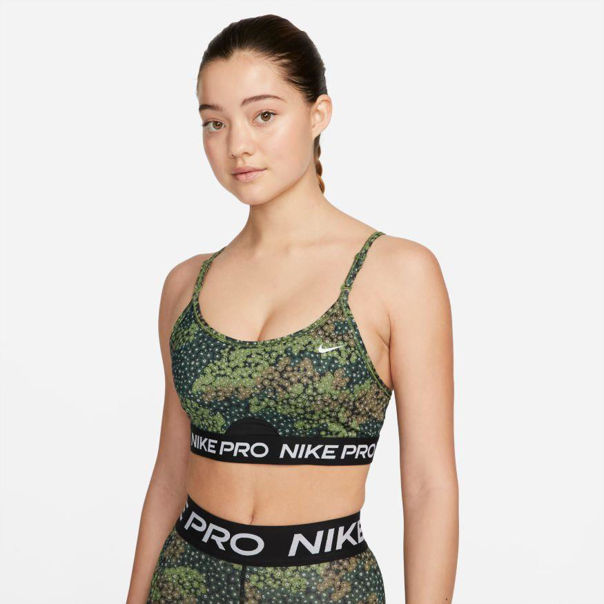 Picture of W NK DF PADDED STRAPPY PRINTED BRA  L Green