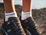 Picture of PRO RACING SOCKS V4.0 RUN LOW  S3 (42-44) White/blue