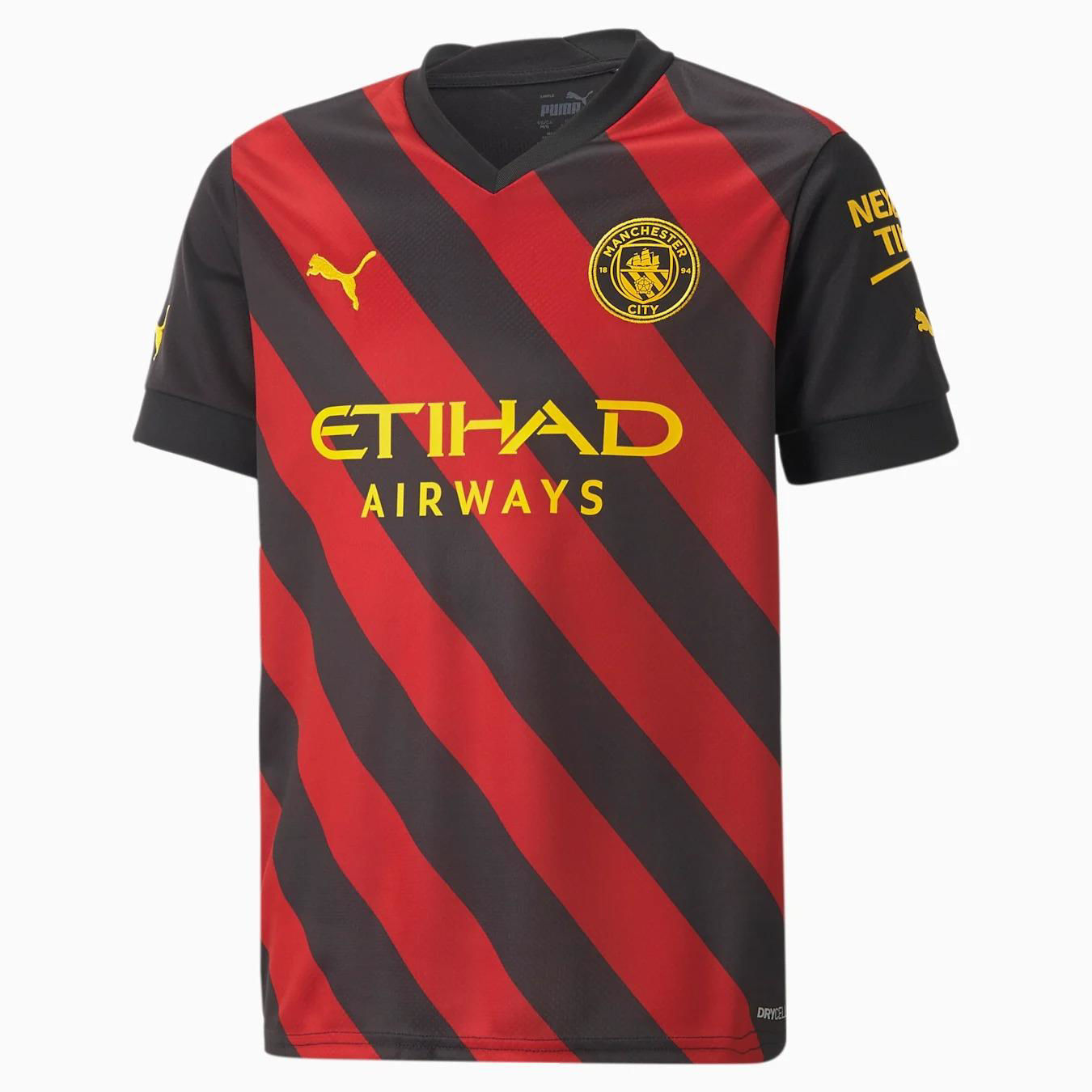 Picture of MCFC AWAY JERSEY REPLICA JR  164 (L) Black/red