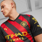 Picture of MANCHESTER CITY AWAY JERSEY 22/23  XS Black/red