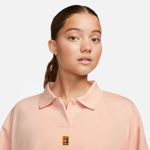 Picture of W NK HERITAGE LS POLO  XS Pink