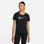 Picture of W NK SWOOSH RUN SS TOP  S Black