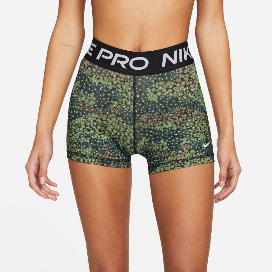 Picture of W NP DF PRINTED TRAINING SHORT  L Green