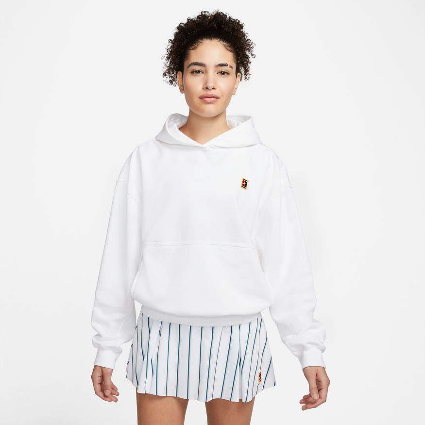 Picture of W NKCT DF FLC HERITAGE HOODIE  L White