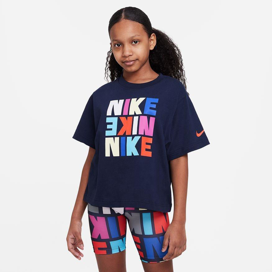 Picture of G NSW TEE BOXY PRINT  XS (6-8Y) Black