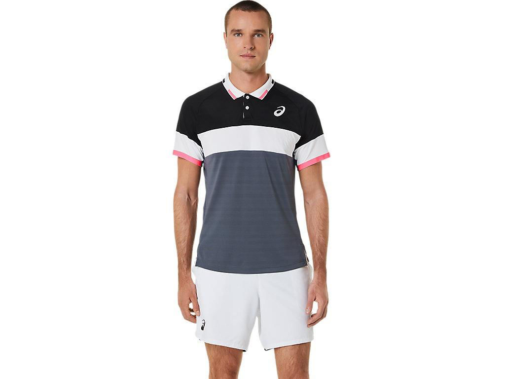Picture of MEN MATCH POLO-SHIRT  S Black/white