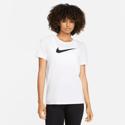 Picture of W NK DF TEE SWOOSH  L White