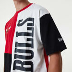 Picture of NBA CUT AND SEW OS TEE  M White/red