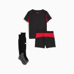 Image de MINIKIT HOME 25/26 AC MILAN ENFANT  116 (6A) Noir/rouge