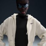 Image de NIKE SPORTWEAR PHOENIX FLEECE CROP FULL ZIP  S Blanc