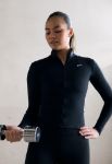 Image de NIKE ONE FITTED WOMEN'S DRI-FIT FULL-ZIP JACKET  XS Noir