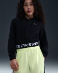 Image de NIKE PRO FLEECE BIG KIDS' (GIRL') DRI-FIT FULL ZIP HOODIE  L (12-13A) Noir