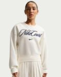 Image de NIKE COURT FLEECE CREW SWEAT-SHIRT  M Blanc/bleu