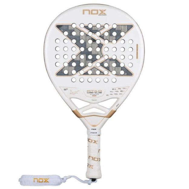 Image de NOX AT10 GENIUS 12K ALUM XTREM 26  PADEL Blanc/doré