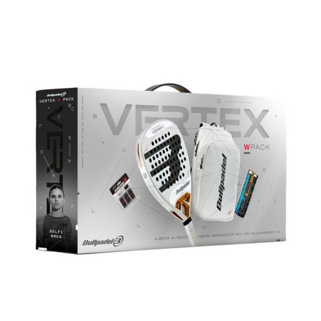 Image de PACK BULLPADEL VERTEX 04 WOMAN  Padel Blanc/bordeaux