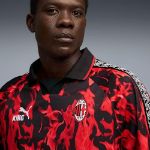 Image de MAILLOT RÉTRO KING AC MILAN HOMME  S Noir/rouge