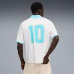 Image de MAILLOT OM KING RETRO  S Blanc/turquoise