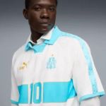 Image de MAILLOT OM KING RETRO  M Blanc/turquoise