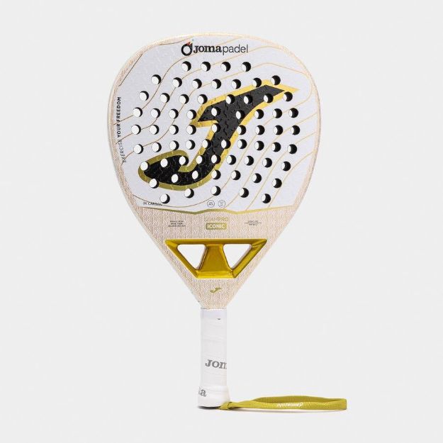 Image de TOURNAMENT PRO ICONIC PADEL RACKET  Padel Blanc/doré