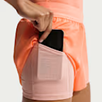 Image de NIKE SHORT 2-IN-1 SWIFT DRI-FIT - LIGHT  M Orange fluo