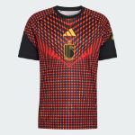 Image de MAILLOT PRÉ-MATCH DOMICILE BELGIQUE 26  M Noir/rouge