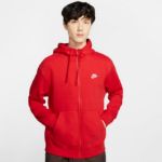 Image de M NSW CLUB HOODIE FZ BB  L Rouge