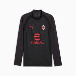 Image de ACM TRAINING 1/4 ZIP TOP  L Noir/rouge