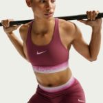 Image de NIKE PRO DRI-FIT LS BRA  L Framboise