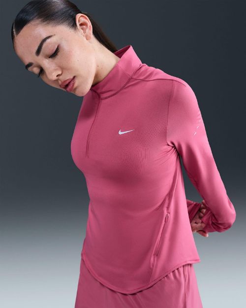 Image de HAUT DE COURSE DRI-FIT UV 1/4 ZIP POUR FEMME  M Framboise