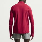 Image de NIKE MILER DRI-FIT 1/2 ZIP RUNNING TOP  L Bordeaux