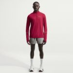 Image de NIKE MILER DRI-FIT 1/2 ZIP RUNNING TOP  XL Bordeaux