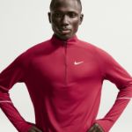 Image de NIKE MILER DRI-FIT 1/2 ZIP RUNNING TOP  S Bordeaux